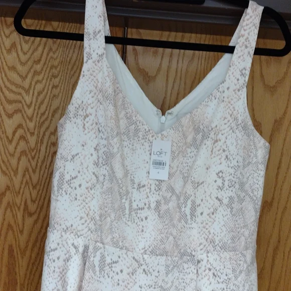 Loft Outlet Jumper SZ 4 Cream/Pink /Gray Design! - Picture 4 of 15